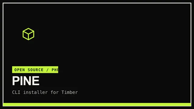 pine — A CLI installer for Timber — scaffold a modern, Twig-powered WordPress theme in seconds.