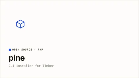pine — A CLI installer for Timber — scaffold a modern, Twig-powered WordPress theme in seconds.